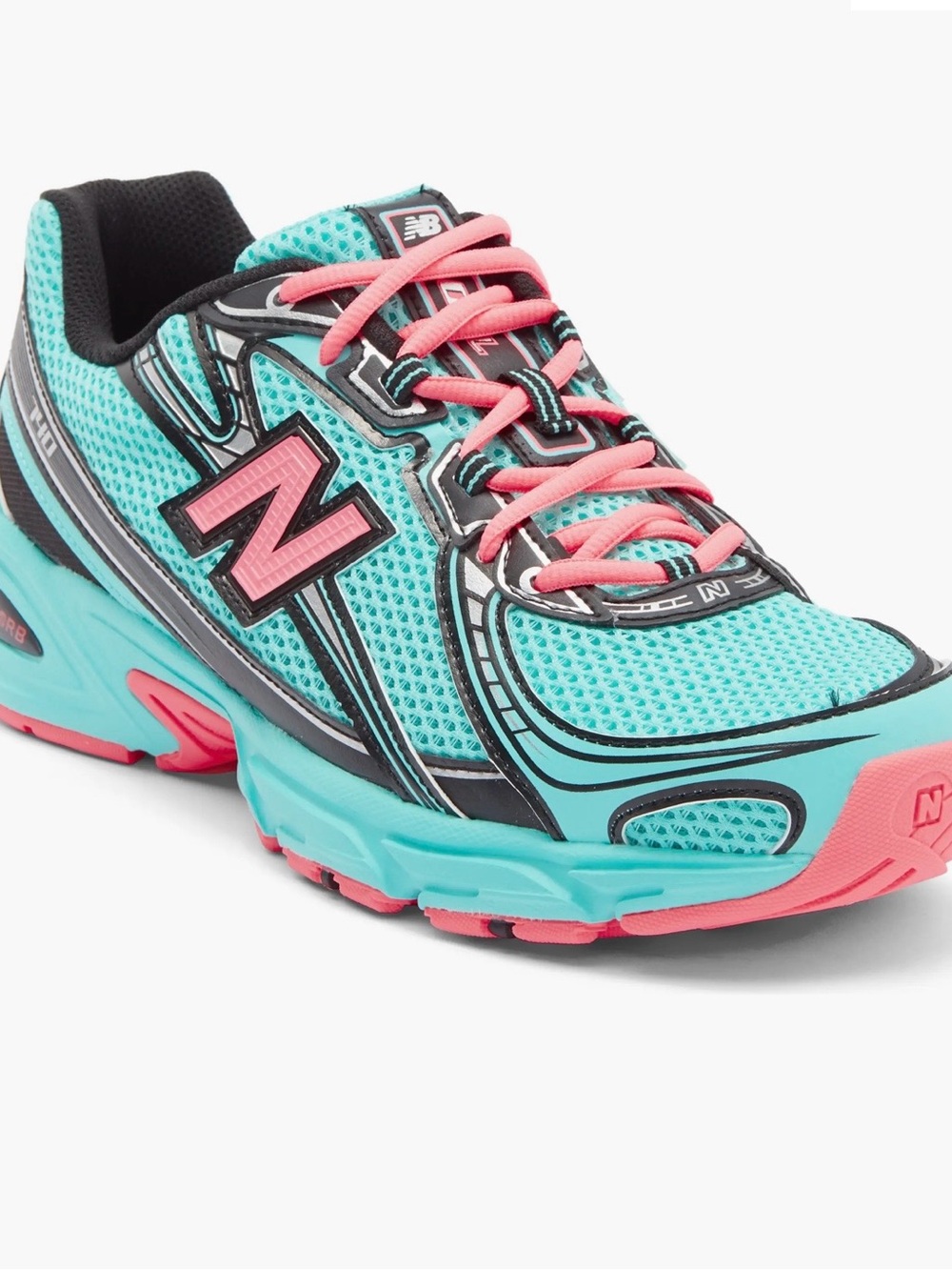 New Balance Women’s Teal and Pink Athletic Running Shoe